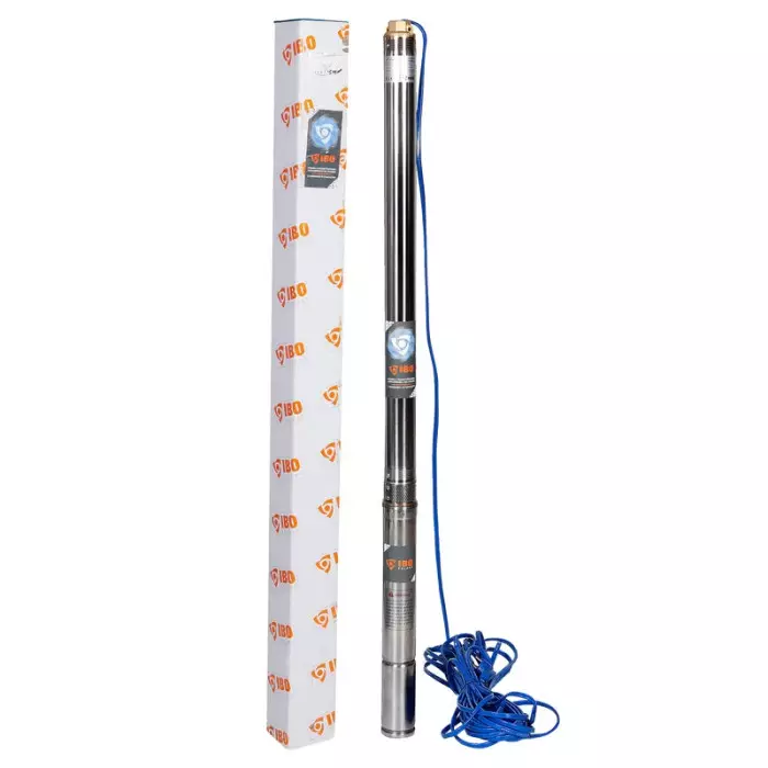 Pompă submersibilă IBO 2.5STM24, 2.5", 0,37 kW, 230V, 45 l/min, 66 m, cablu 20 m